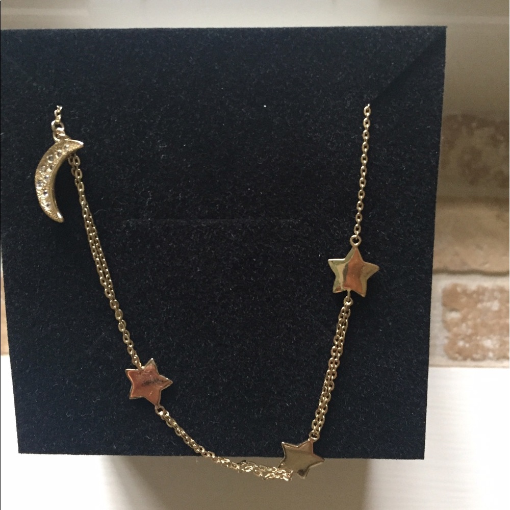 Melinda Maria Shiny Moon & Star necklace