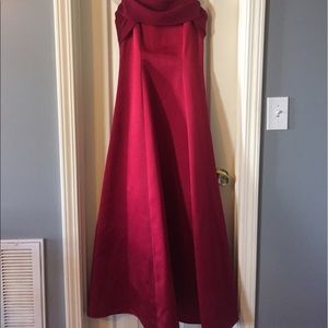 Burgundy formal gown