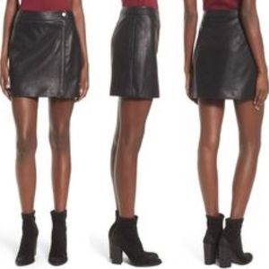Leith vegan leather skirt-L