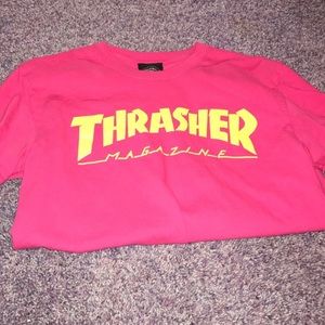 Neon pink authentic thrasher shirt