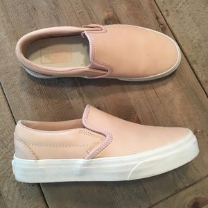Nude Leather Vans Size 7