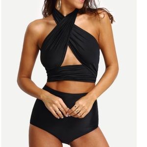 New, never worn. Black swimsuit