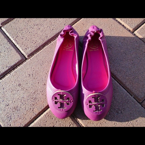 Tory Burch Comfortable Pink Ballet Flats Size 7 - Picture 2 of 6