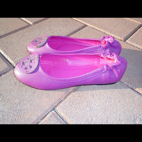 Tory Burch Comfortable Pink Ballet Flats Size 7 - Picture 3 of 6