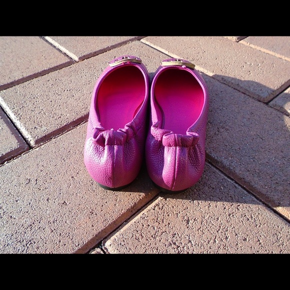 Tory Burch Comfortable Pink Ballet Flats Size 7 - Picture 5 of 6