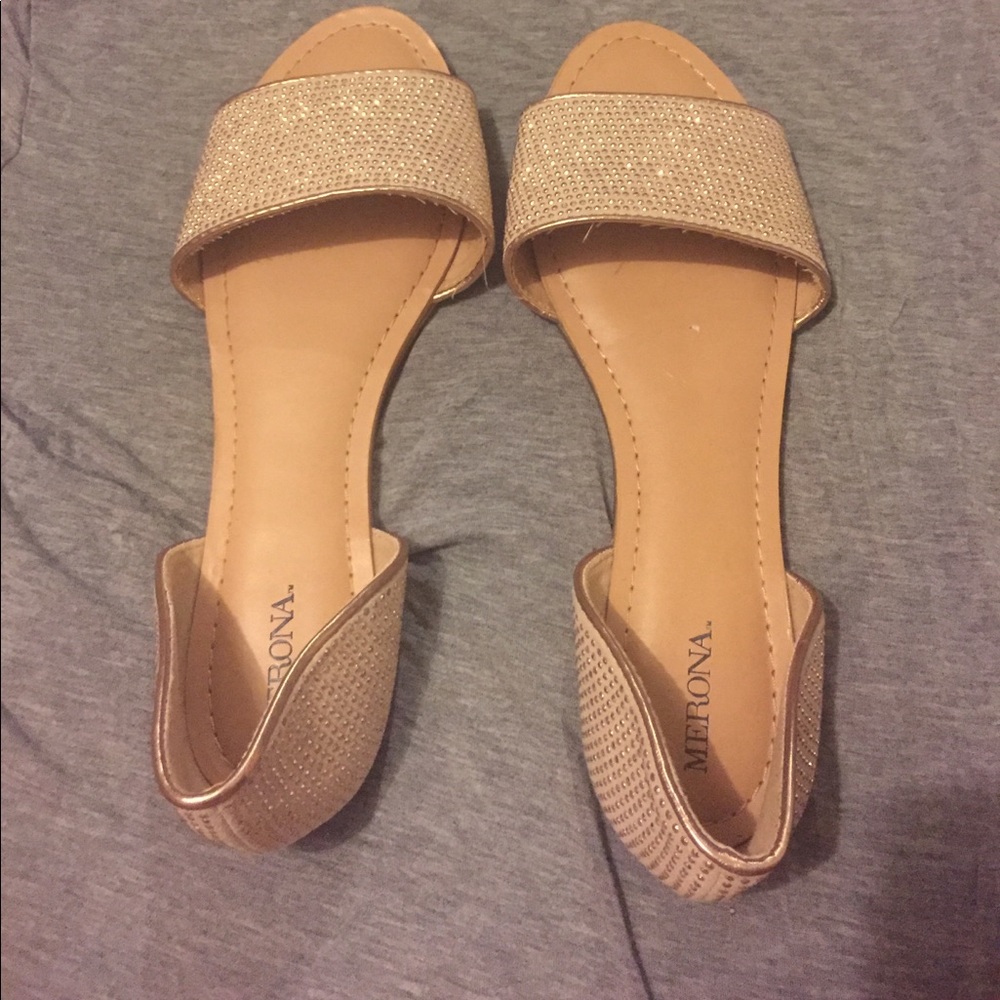 Merona (from target) sandal flats.