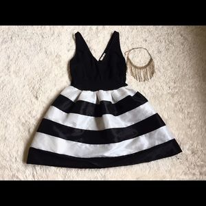 Black & White Cupcake Mini Dress