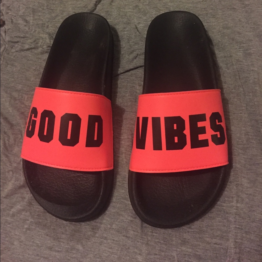 Victoria's Secret party slip ons.