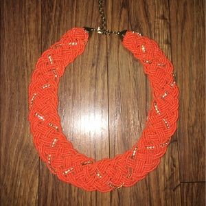 NWOT Orange beaded necklace