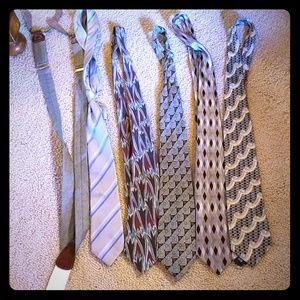 Bundle of ties. And suspenders