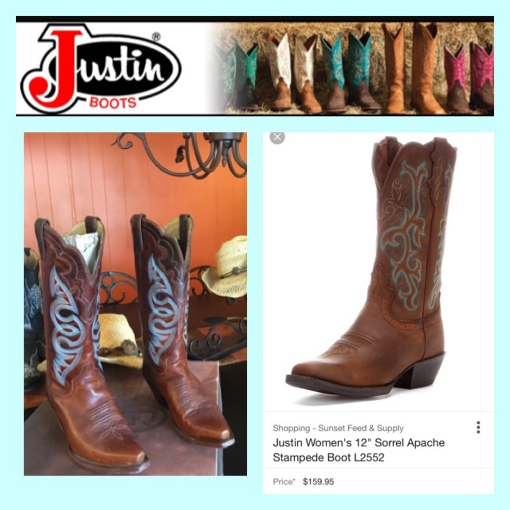 Beautiful Ladies Western Justin Boots