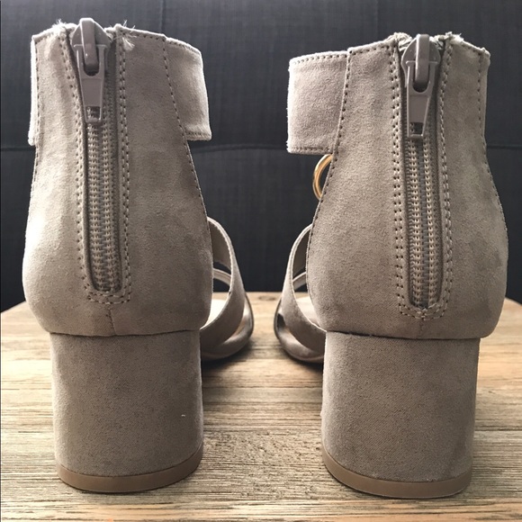 Taupe O Ring Suede Sandal - Picture 6 of 6