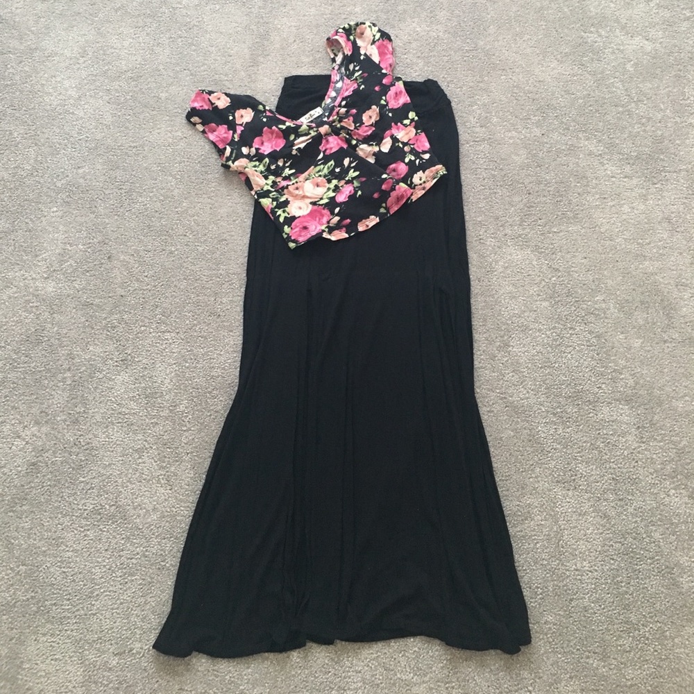 floral crop top