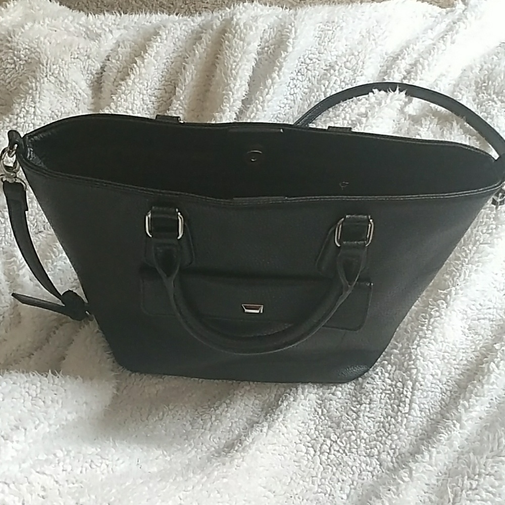 New York &Company faux leather tote handbag
