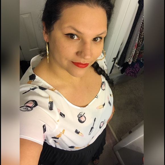 torrid Tops - Torrid Makeup 💄 Print Sheer Blouse