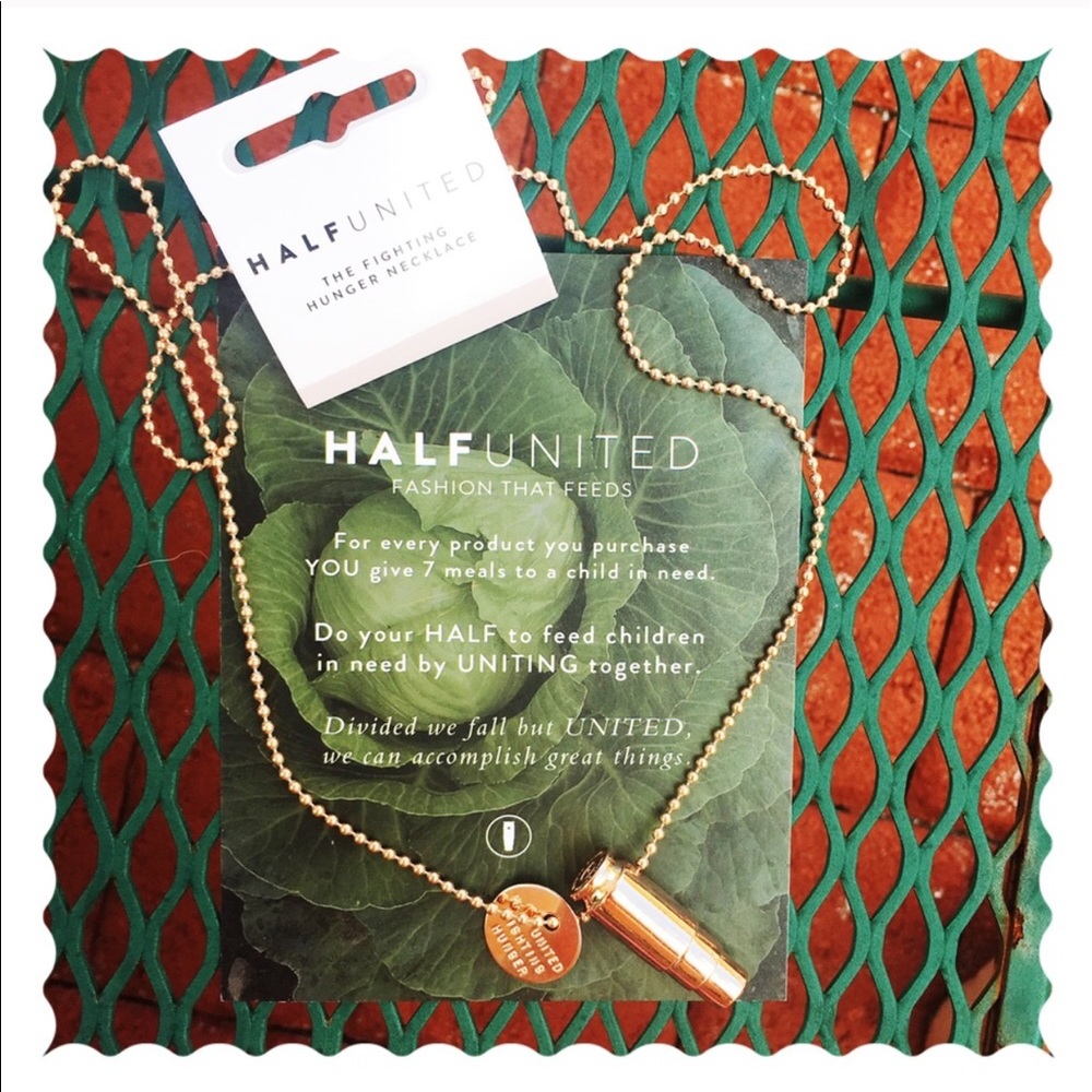 Fighting Hunger Charity Bullet Necklace Rose Gold - Picture 3 of 3