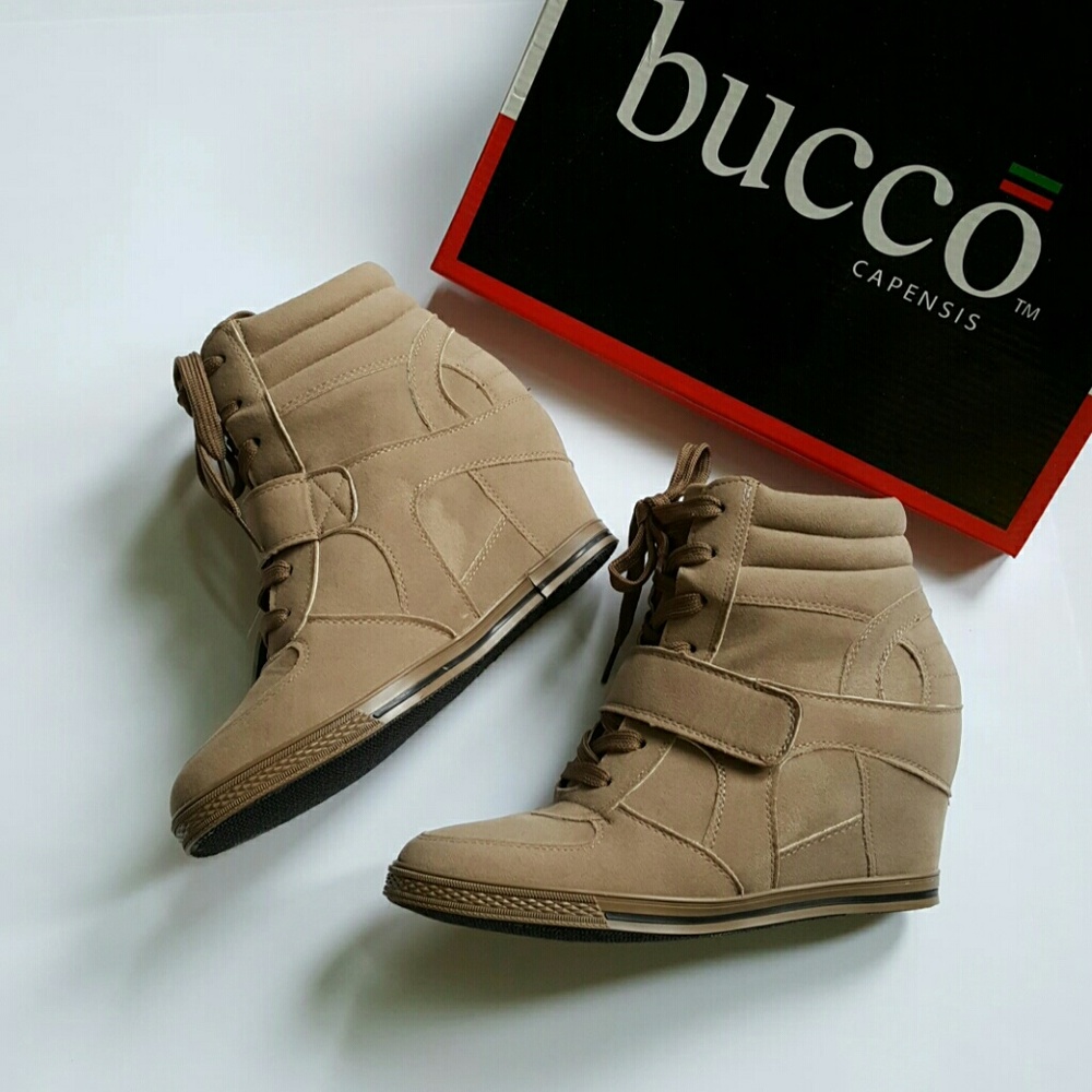 Bucco Sneaker Wedges