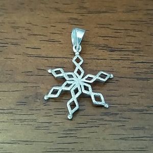 Sliver Snowflake Charm