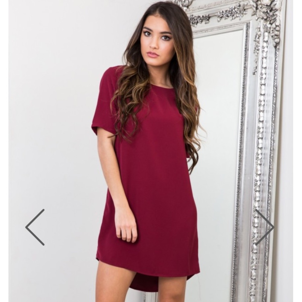 Wine t-shirt dress