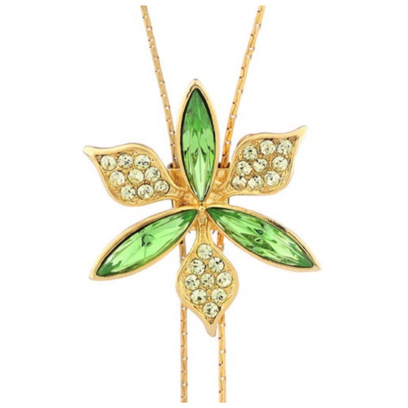 Swarovski Crystals Flower Long Necklace - Picture 4 of 7