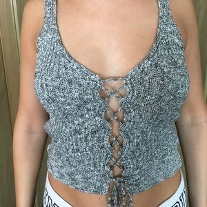 Knit crop top