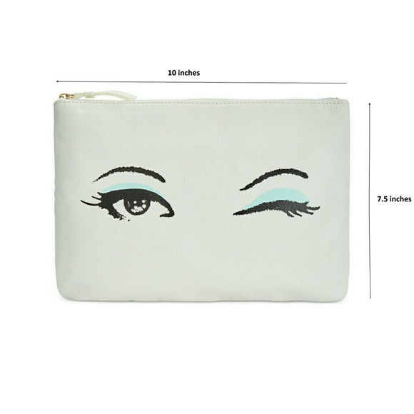New! Kate Spade Gia Winking Cosmetic Makeup Bag - Picture 3 of 7