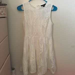 White flattering dress