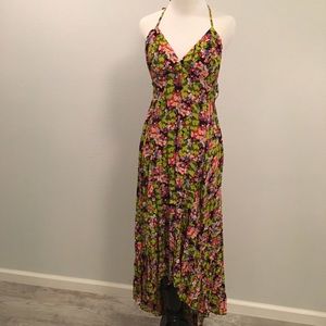 Free People FP One Floral Maxi Dress Halter Sz 8