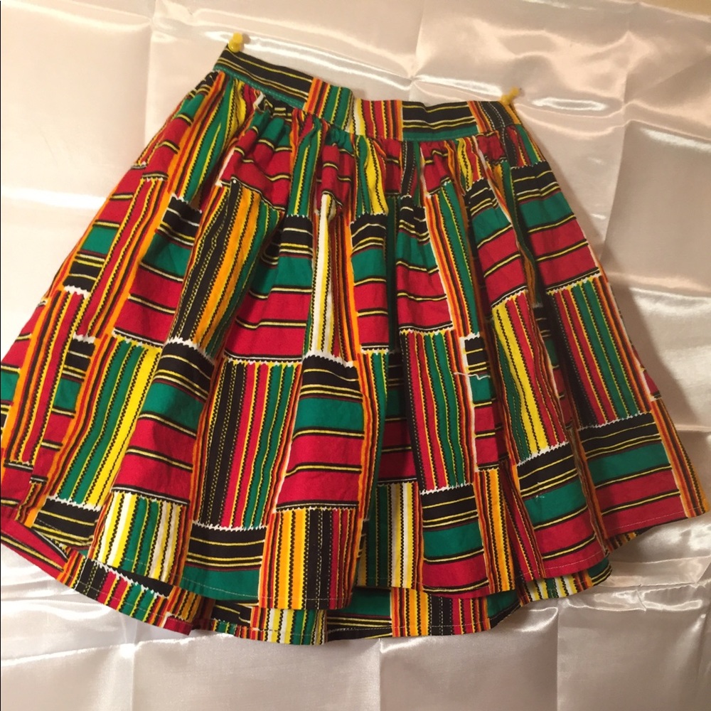 American Apparel Ethnic Print High Waisted Skirt