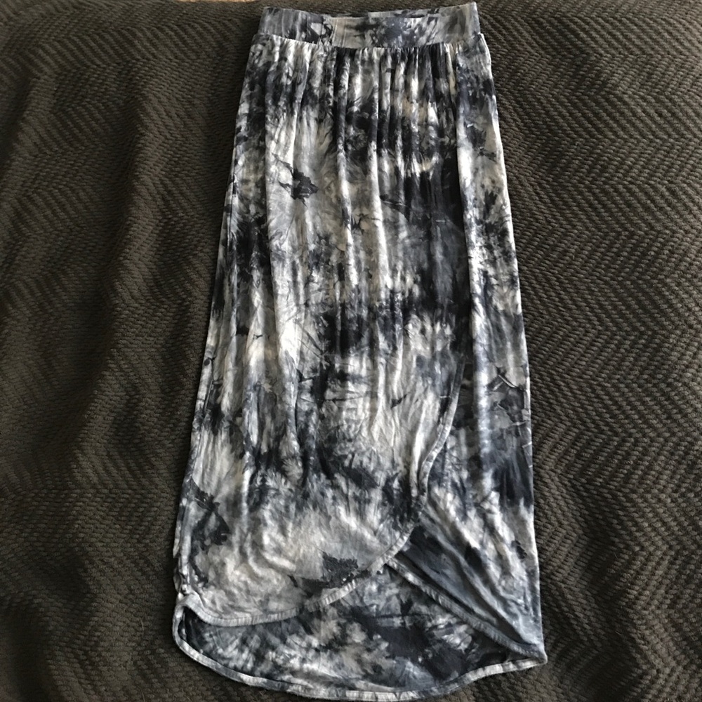 High waist tie dye skirt
