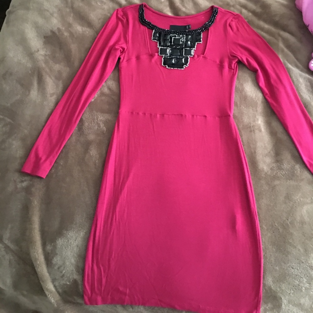 Berry mini dress