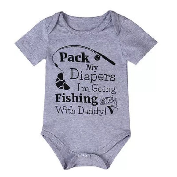 daddy's fishing buddy onesie