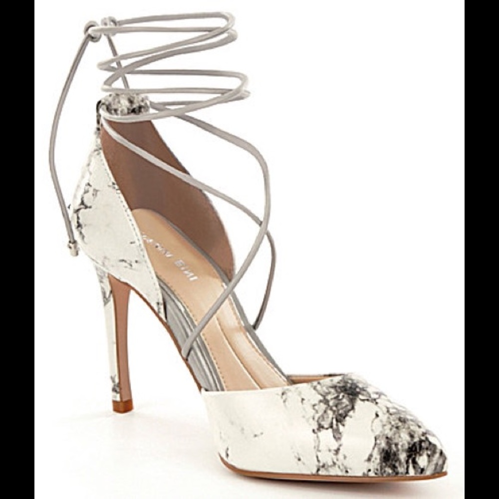 🌸🍍Gianni Bini Marble Patterned Heels Size 8 🌴🌸