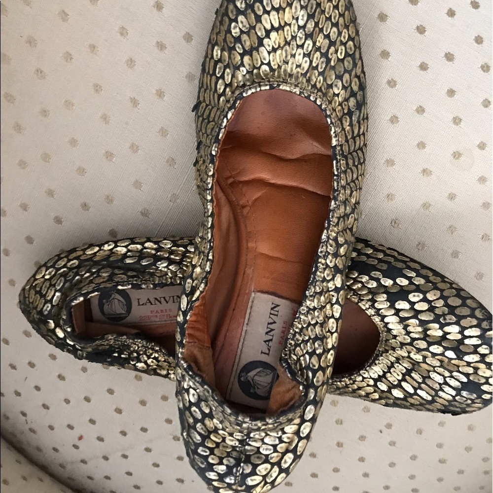 💥JULY 4TH SALE💥Lanvin Beaded Ballet Flats