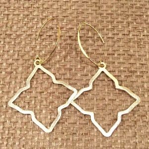 Trendy Moroccan Gold Dangle Earrings