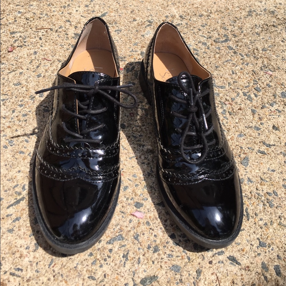 Black patent oxfords 8