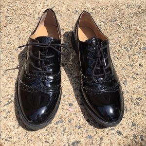 Black patent oxfords 8