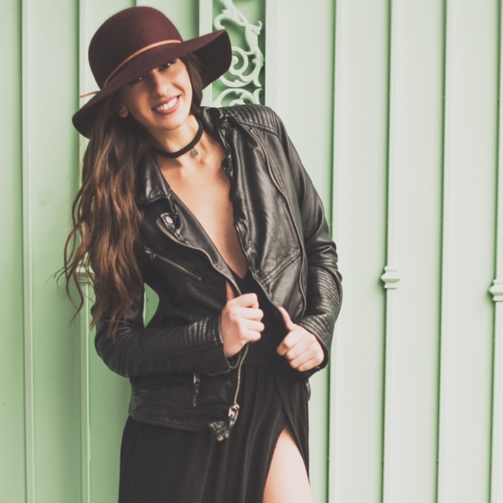Small faux leather Abercrombie jacket
