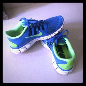 Blue & Green Nikes