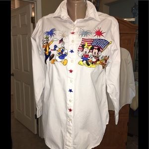Disney Store Mickey Minnie Embroidered S