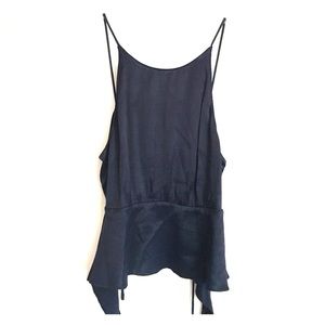 Zara open back shirt