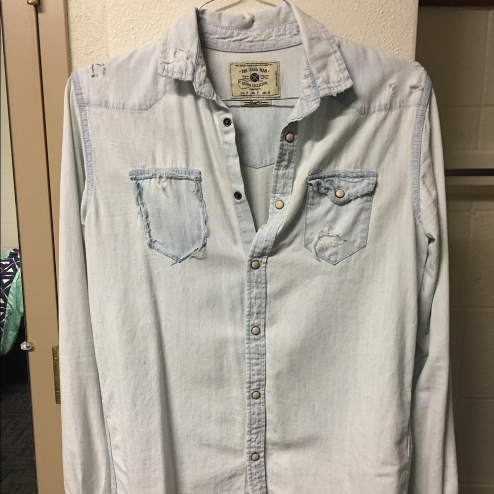 Distressed Zara Shirt