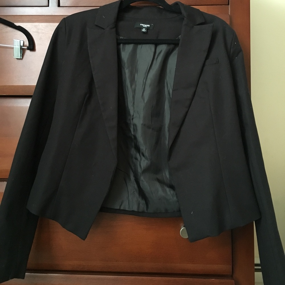 Express Fitted black Blazer Sz 10