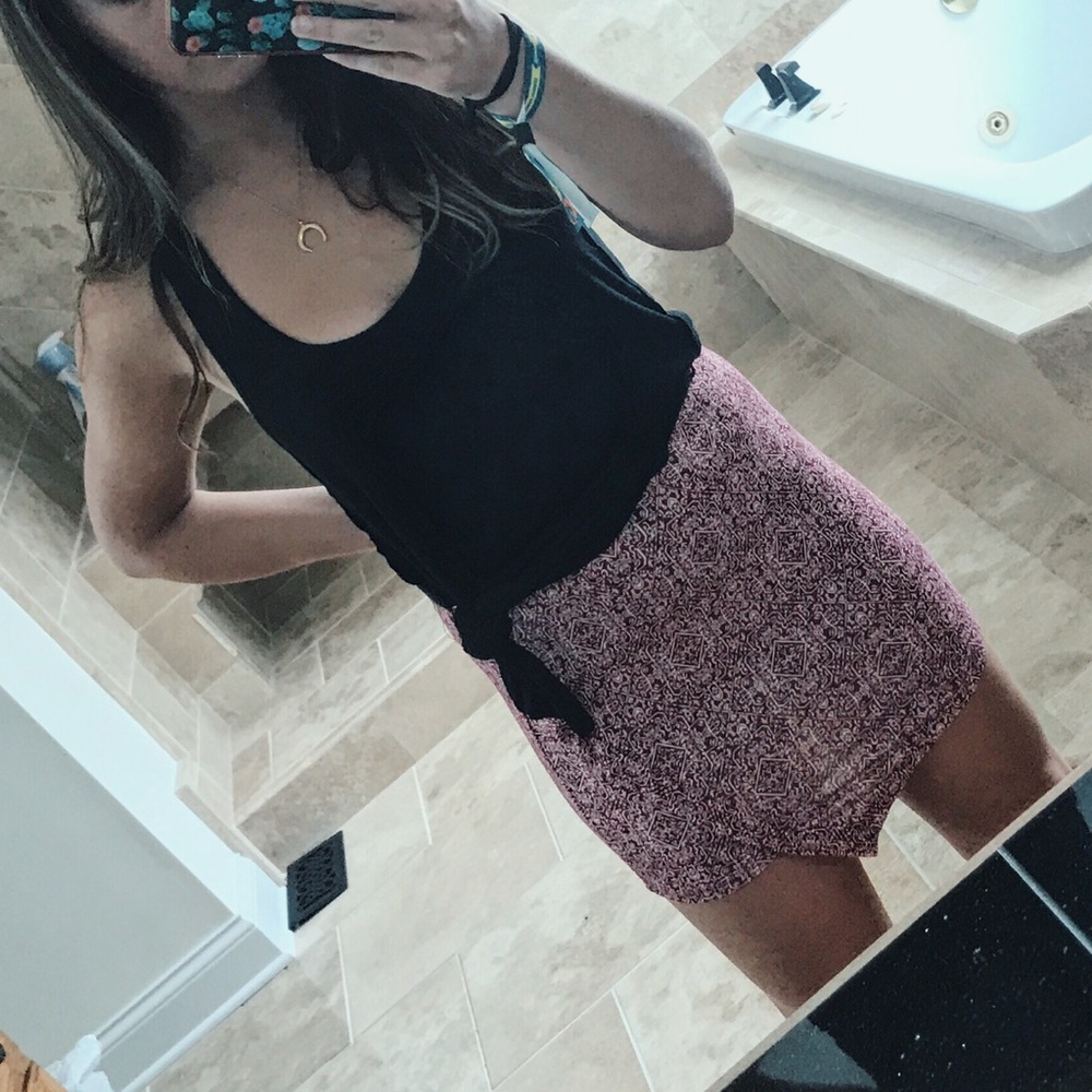 cut mini skirt