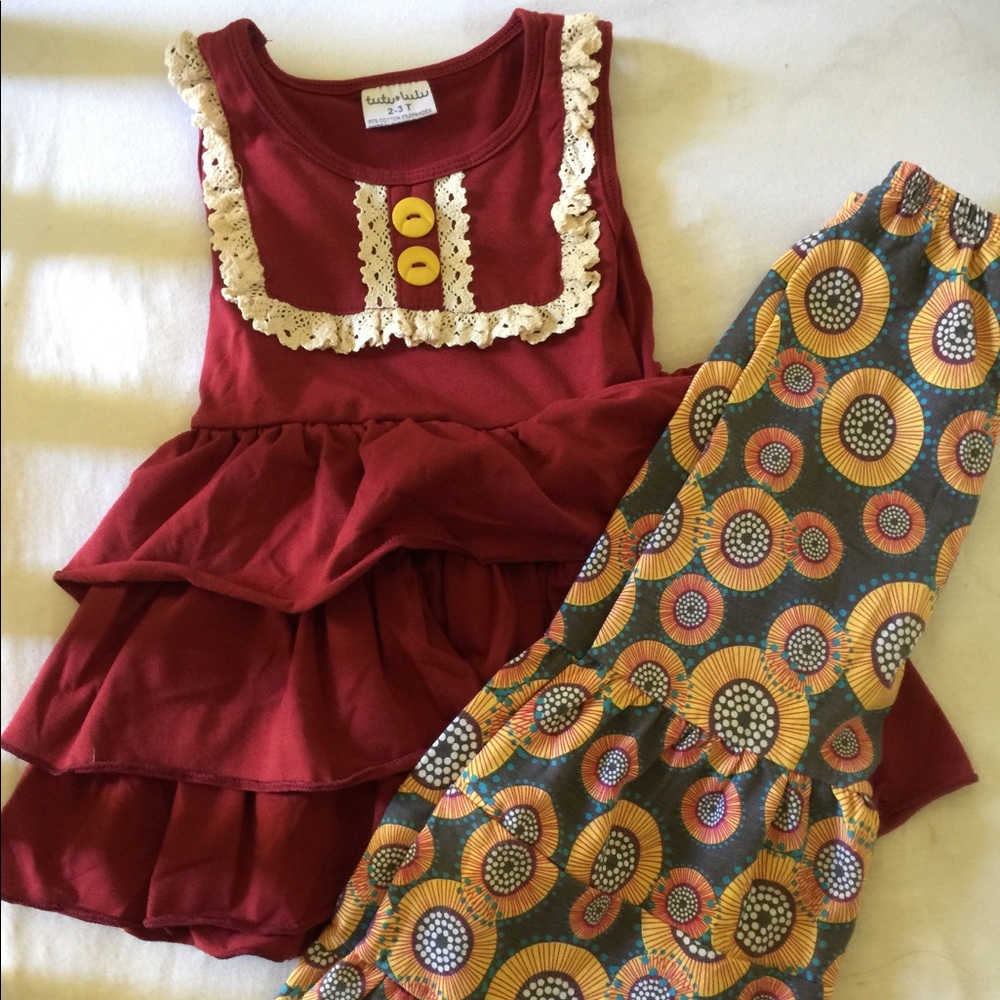 Tutu and Lulu shirt and pants outfit