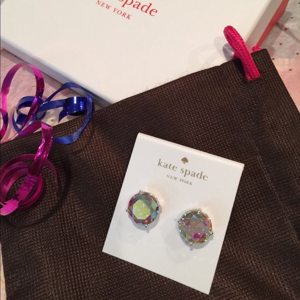 Kate spade Iridescent gumdrop earrings striking!