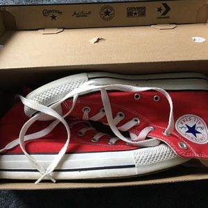 Woman's red Converse