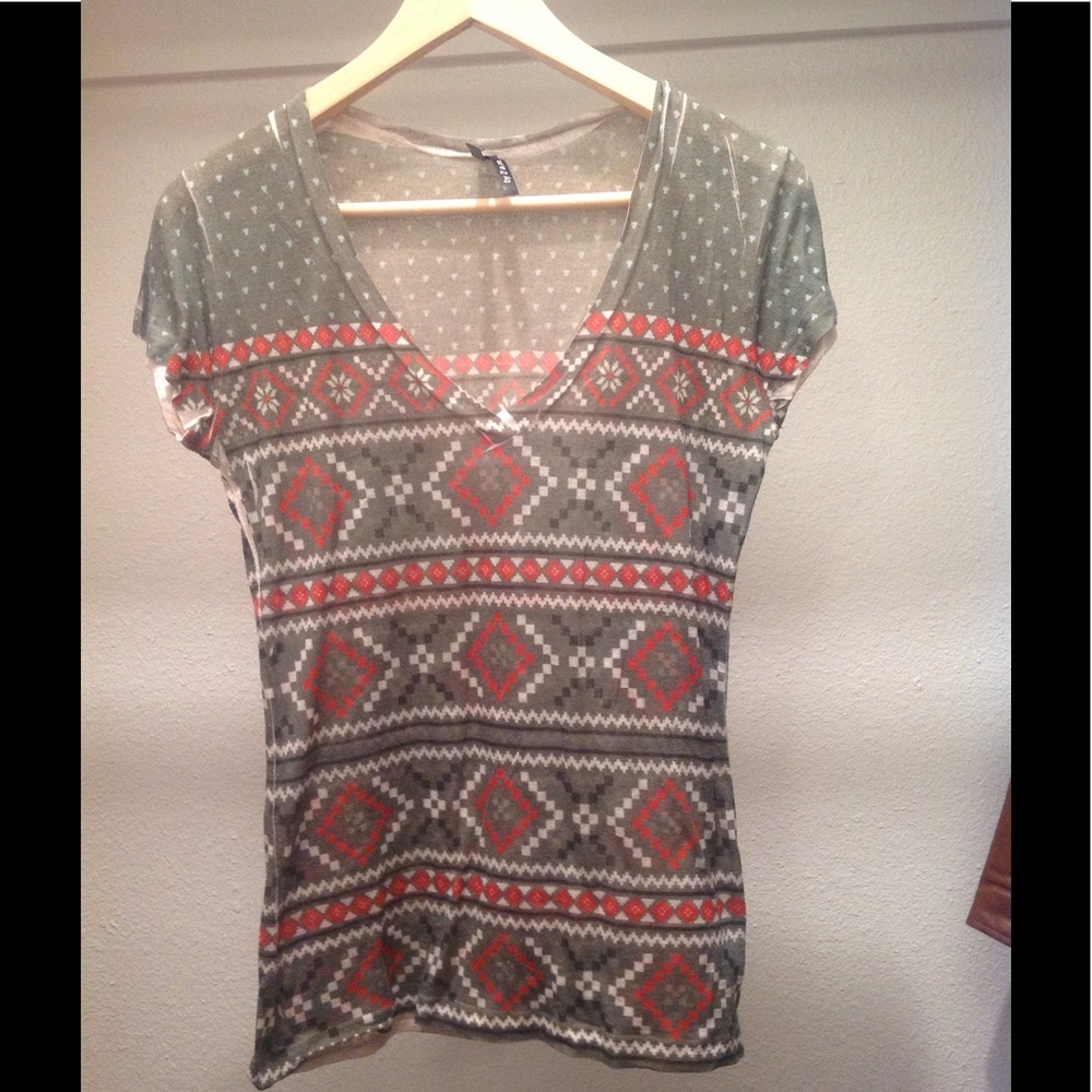 Urban outfitters printed V Neck