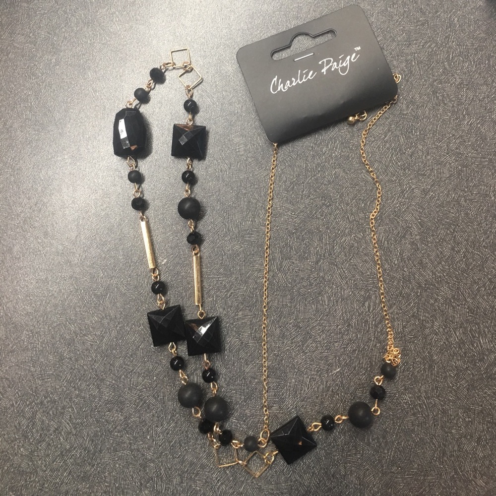 Long layering necklace