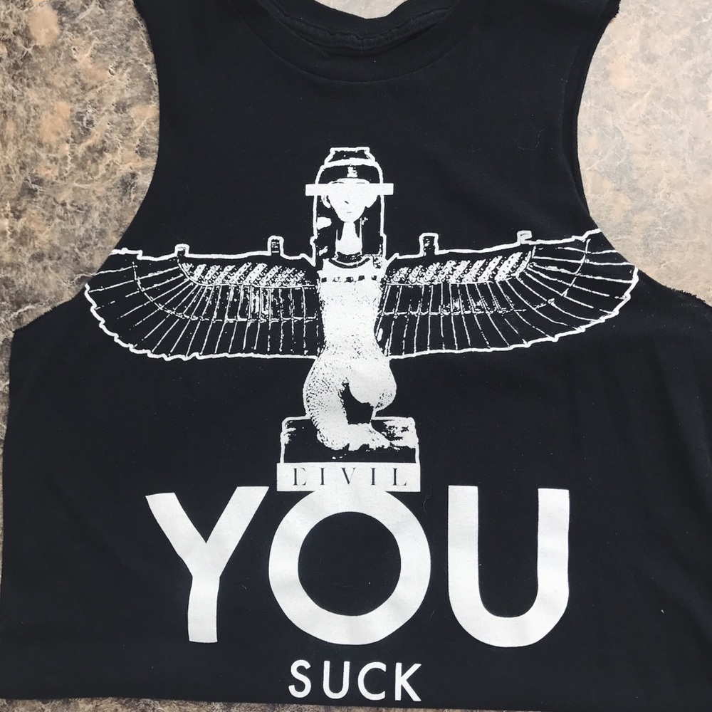 "YOU SUCK" muscle tank